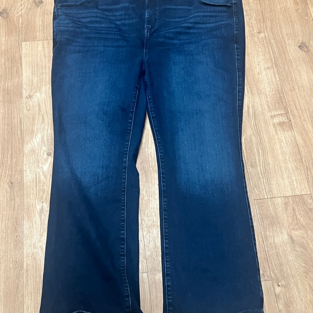 42. Torrid Dark Indigo Flare Jeans